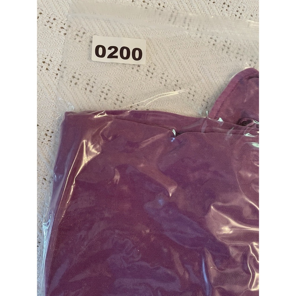 New Jodifl purple peasant tunic blouse women's sz Small ruffle shoulder cottage - Picture 11 of 11